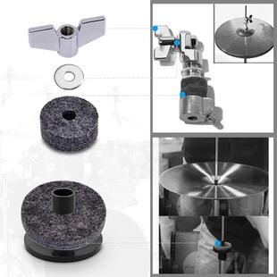 18pcs Drum Accessories Set Black Drums Replacement Felt Set
