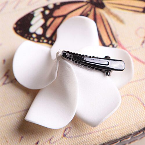 6Pcs Plumeria Flower Hair Clips for Women Girls Hairpins Egg