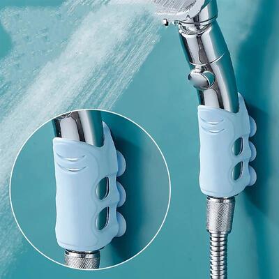 1pc Movable Shower Head Holder with Suction Cup Reusable Sil