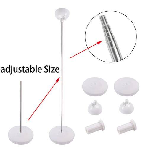 1/2set Adjustable Balloon Column Stand Metal Balloon Stand H
