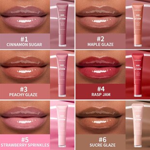 Lip Gloss Glowy Balm Tinted Lip Moisturizer Repairing Nouris