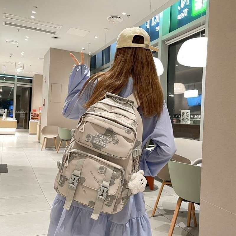 Schoolbag Men and Women Middle School Students Large Compute