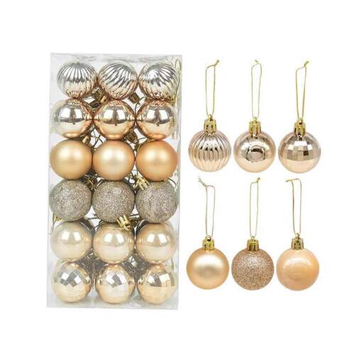 1box Christmas Balls Christmas Tree Ornaments Ball Xmas Hang