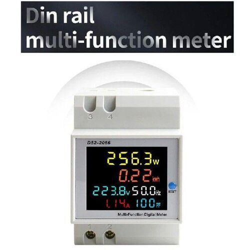 Din Rail AC Monitor 6IN1 100A Voltage Current Power Factor