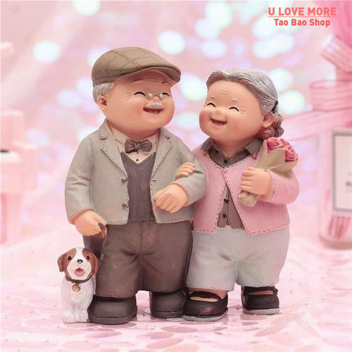 Grandparents Model Ornament Creative Sweety Lovers Couple Or