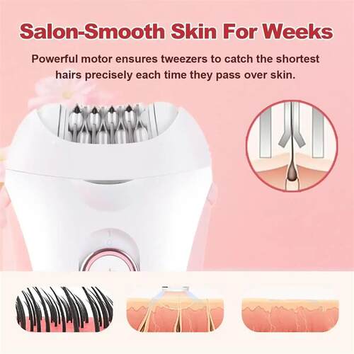 VGR Hair Remover Professional Epilator Electric Leg Body Rec