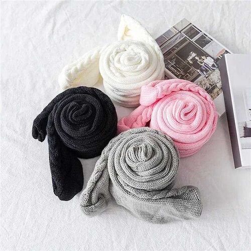 Women Thigh High Socks Extra Long Woolen Knit Warm Thick Tal