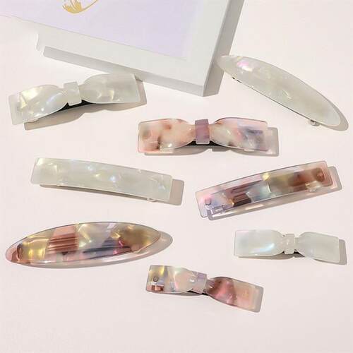 Vintage Hair Clips for Women Simple Claw Clip High Large Geo