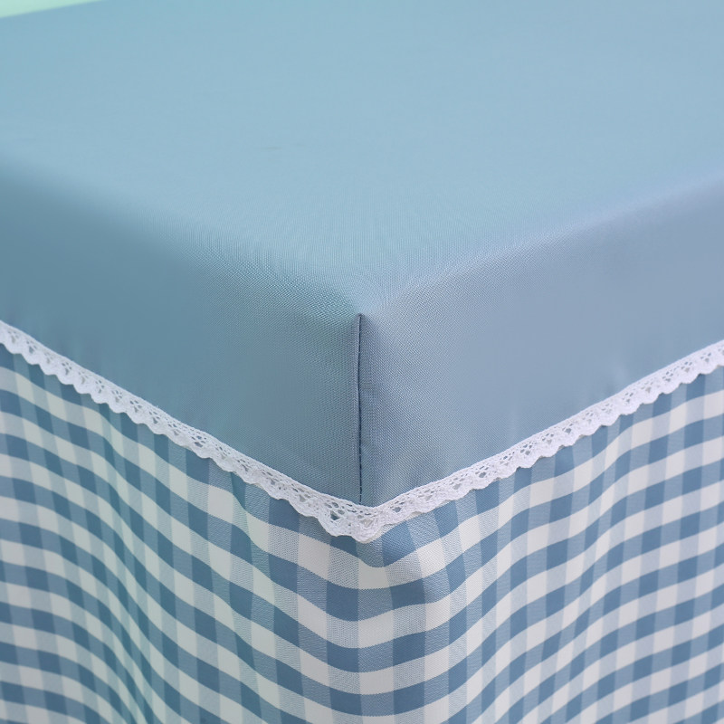 幼儿园牀罩午睡小牀防尘罩遮灰带裙边全包实木塑料儿童午休叠折叠,床上用品,床罩,淘宝优惠券,粉丝福利购,淘宝优惠卷