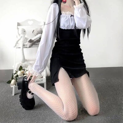 Sexy Women High waist fishnet stocking club tights panty kni