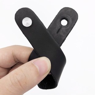 Leather Guitar Strap Holder Button Safe Lock for Acoustic El