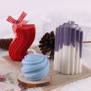 Screw Ball Candle Mold Epoxy Rose Candle Casting Mold Creati