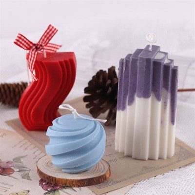 Screw Ball Candle Mold Epoxy Rose Candle Casting Mold Creati