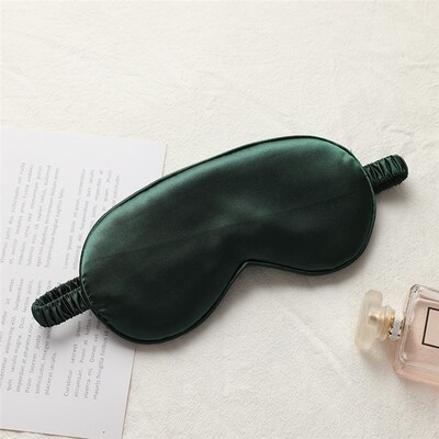 1PC Imitated Silk Eye Patch Shading Sleep Eye Mask Adjustabl