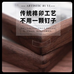 相框摆台高级感实木空框加打印照片寸8婚纱照登记儿童一寸证件照