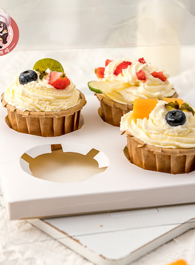 纸杯蛋糕盒Cupcake packing box Muffin cup packing box transpa
