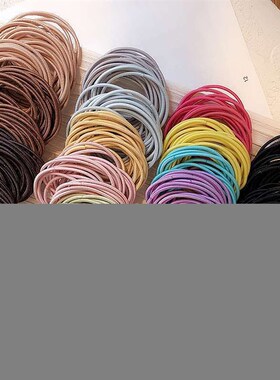 50/100PCS New Color Nylon Elastic Hair Tie 5CM Rubber Band f