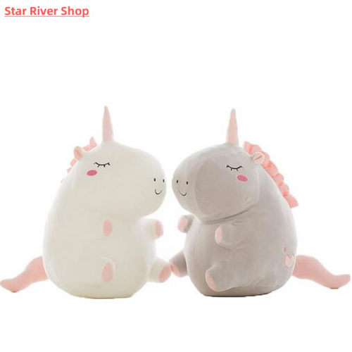 25cm unicorn plush toy fat unicorn doll cute animal stuffed