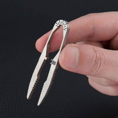 242F Titaniums Steel Tweezer Outdoor Survivals Travel Small