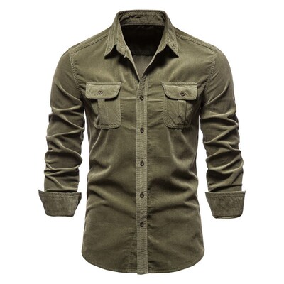 Cotton Mens Shirt Business Casual Fashion Spring Shirts Top