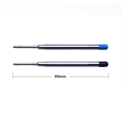 10Pcs 9.8cm Replaceable Metal Pen Refills 1.0mm Special Offi