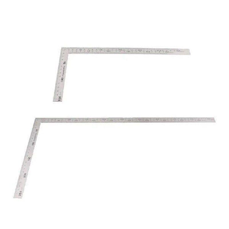 Right Angle Ruler Stainless Steel 90 Degree Square Angle - 实物图