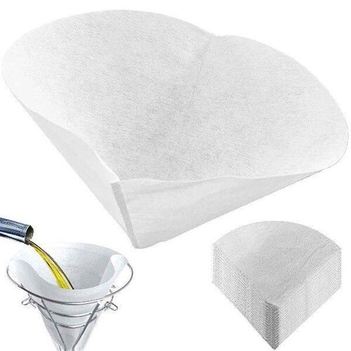 120/30pcs Filter Paper Fryer Oil Filter Cone Filters