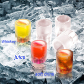 Tray Mold Mould Ice Novelty Glasses Cube Shot 1pcs Makes