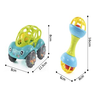 Baby Months Teether Gras Rattle Toys Montessori Sensory