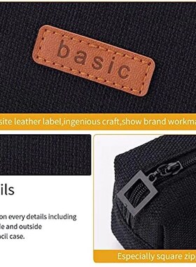 Canvas Pencil Case Student Pouch Coin Cosmetic Bag Office St