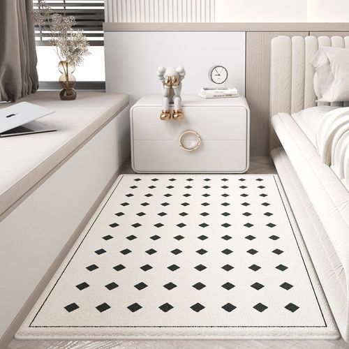 床边毯长条卧室客厅地毯简约奶油风沙发飘窗茶几床前防滑椅地垫