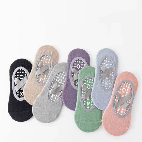 1/ 3Pair Professional Women Yoga Sock Silicone Anti-slip Bal