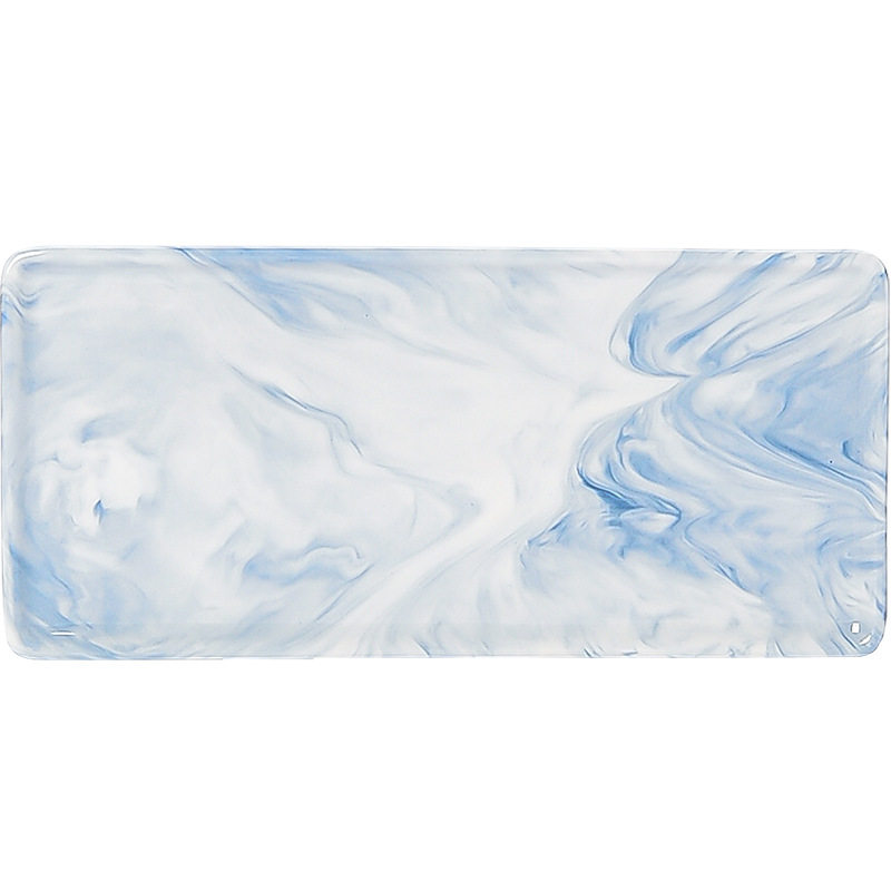 大理石纹陶瓷烤盘微波炉烤箱专用创意芝士焗饭盘家用长方形菜盘子