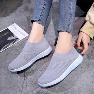 Womens sports shoes Mesh casual vulcanized shoes Soft soled