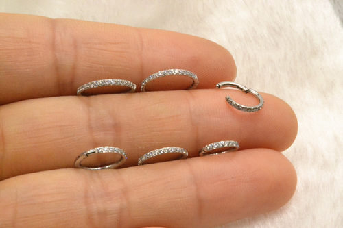 flexible earrings nose Rings Studs Piercings curved needles