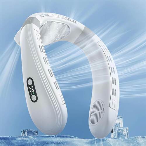 Portable Bladeless Neck Fan with Cooling Plate - Quiet Recha