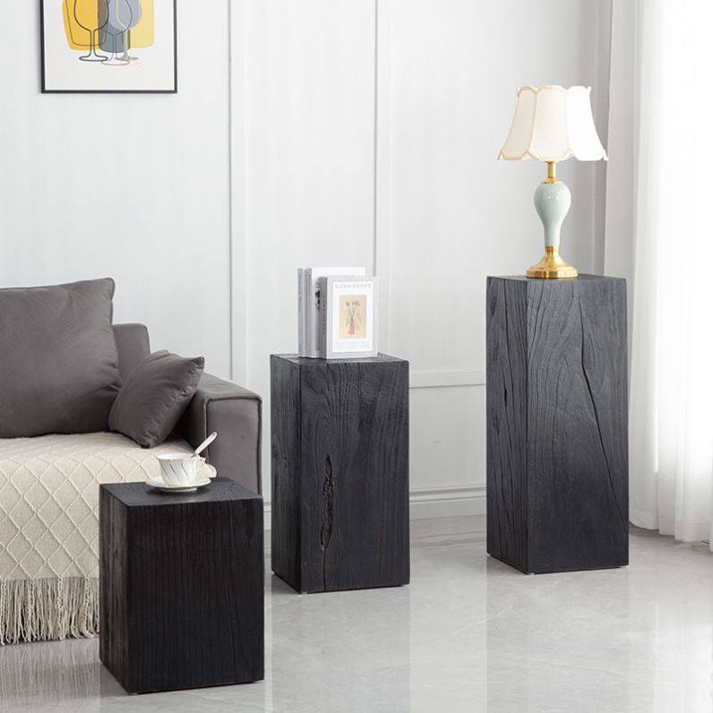 方形碳化木墩矮凳原木摆件茶几实木墩子花架树桩个性圆形柱子,住宅家具,根雕凳子,淘宝优惠券,粉丝福利购,淘宝优惠卷