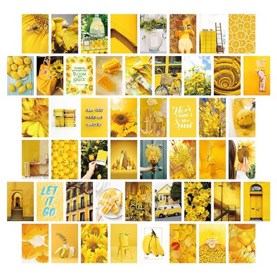 50pcs Postcard Poster Decorative Painting Color Aesthetic Po