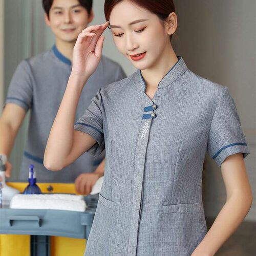 Property Cleaner Work Clothes Short-sleeved Womens Suit Hot
