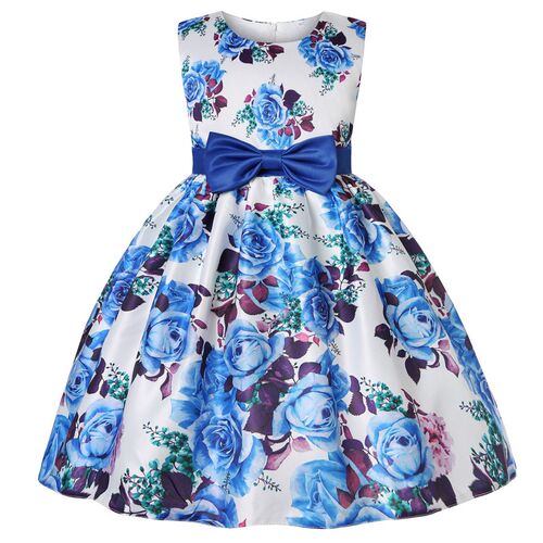 Printed Princess Dress Kids Performance Dress 2025 Girls Dre