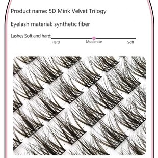 5D Mink Manga Lashes Fluffy Individual Eyelashes Natural Fal