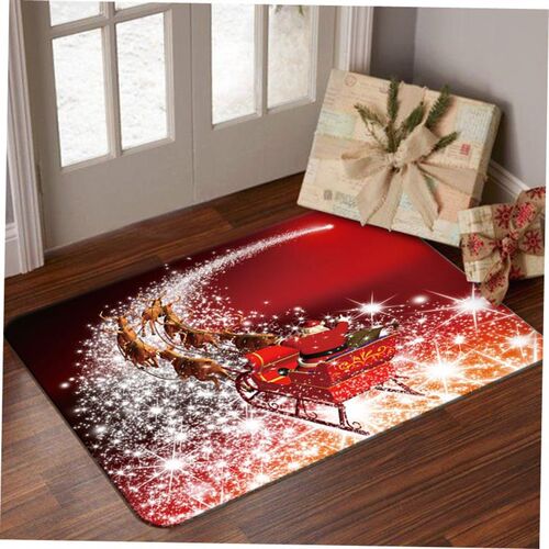 Nordic carpet Christmas carpet Santa Claus carpet floor mat1