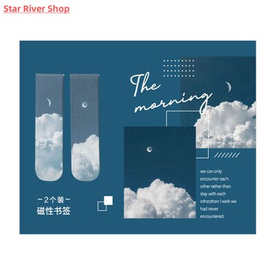 2 PCs Nature Scenery Magnet Bookmark Magnetic Reading Book M