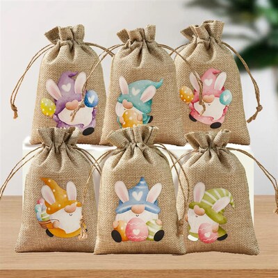 Easter Bunny Gift Candy Bag Happy Easter Decoration For Home