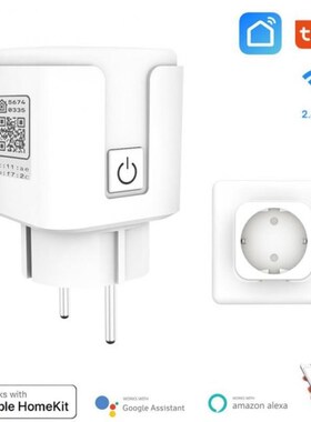 16A EU Smart Wifi Power Plug With Power Monitor Smart Home T