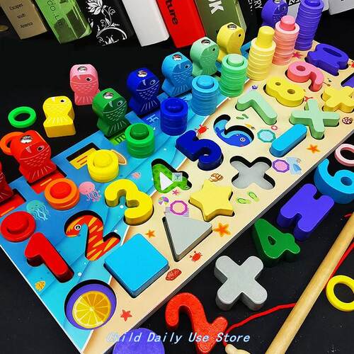 WoodEn MonTEssori EduCaTional Toys For ChildrEn Kids Early