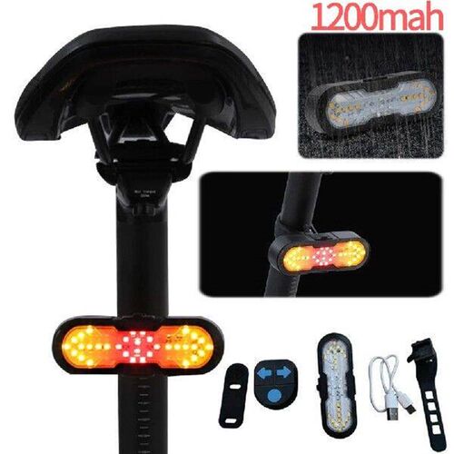 Rechargeable Bike Tail Light Wireless Remote Control