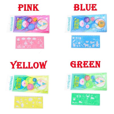 Geometry Spirograph Drawing Stencils Set Painting Template A