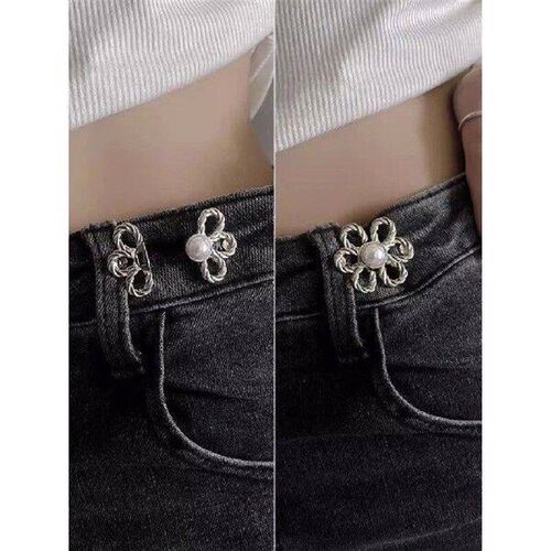 Jeans Waist Adjustment Buttons Beautiful Hollow Metal