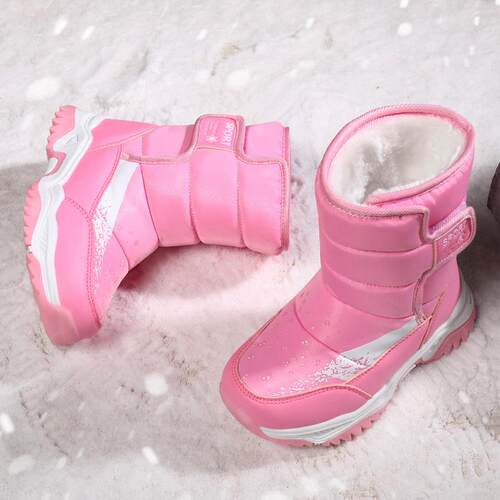 2025 Childrens Shoes Children Snow Boots Girls Boots Fleec